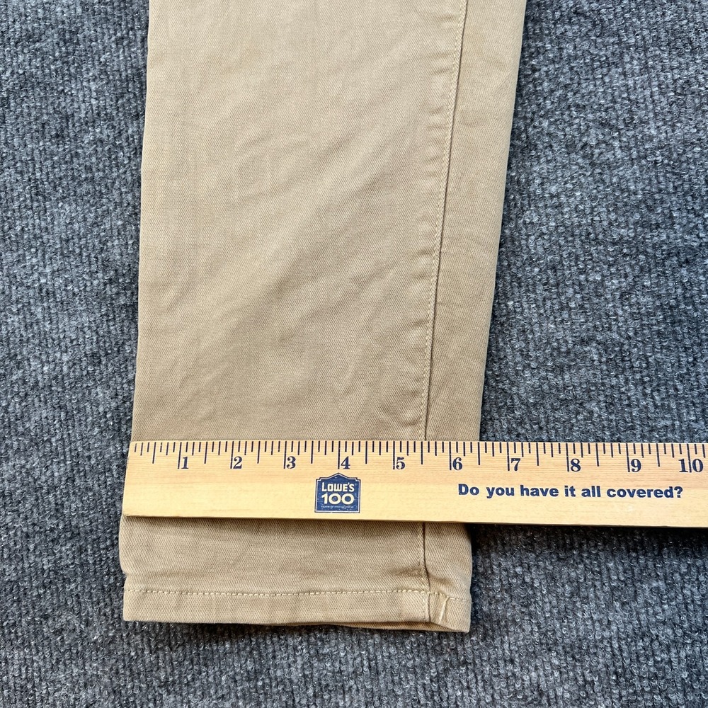 Todd Snyder Pants Men 31x30 Beige Chino Flat Front Straight Leg Zip Fly Stretch - Picture 10 of 16